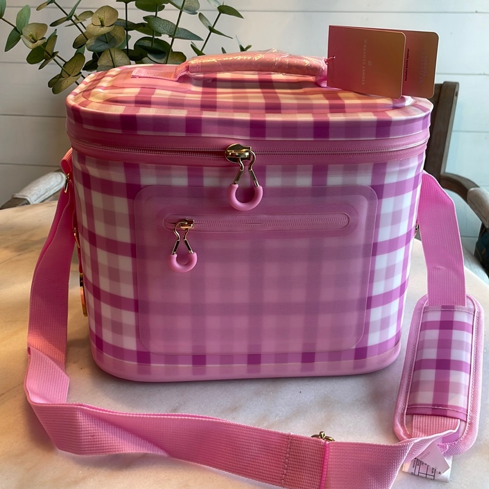 Stoney Clover Cooler 8.8qt Softside Cooler Pink Gingham NWT